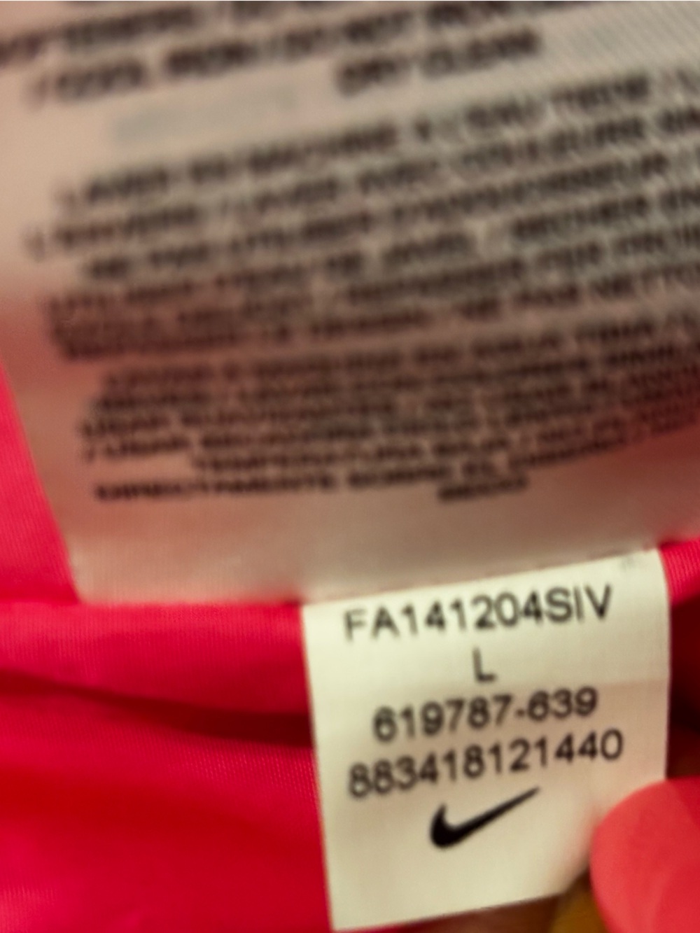 Nike Golf Womens Bright Pink Diamond-Print zip up Vest - Picture 6 of 6